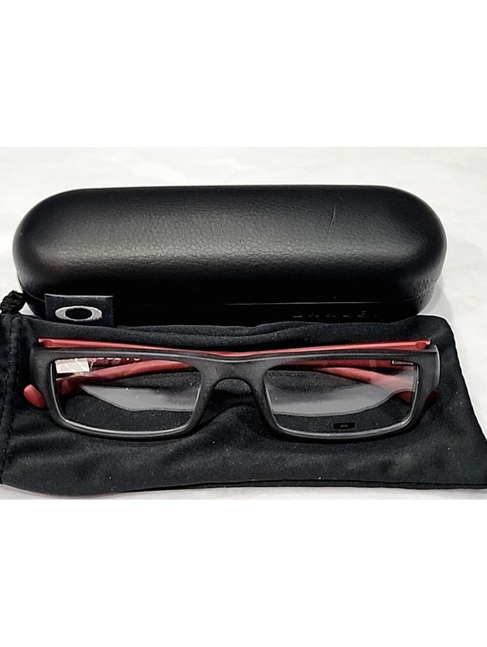 Oakley OX1066-0451 Servo Black Rectangle Purple Eyeglasses 51-18 140 Case Pouch